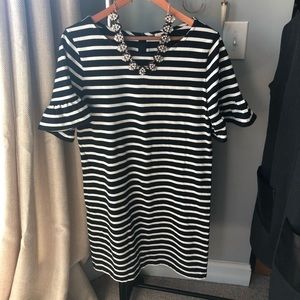 NWOT J.Crew Ruffle Bell Sleeve Dress